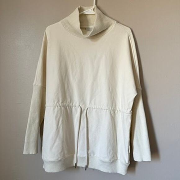 Varley Barton Sweater Women SMALL Pullover Funnel Neck Comfort Casual Sweatshirt - Picture 1 of 16